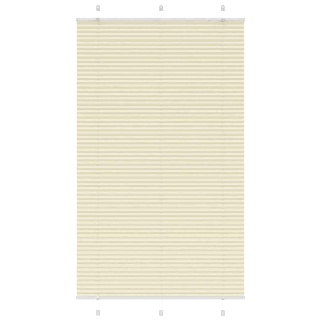 Roleta plisowana kremowa 120x200 cm Szerokość tkaniny 119,4cm vidaXL