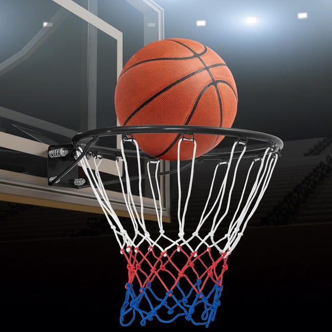 HOMCOM Panier de basket, anneau de basketball avec filet, suspendu HOMCOM Panier de basket, anneau de basketball avec filet, suspendu