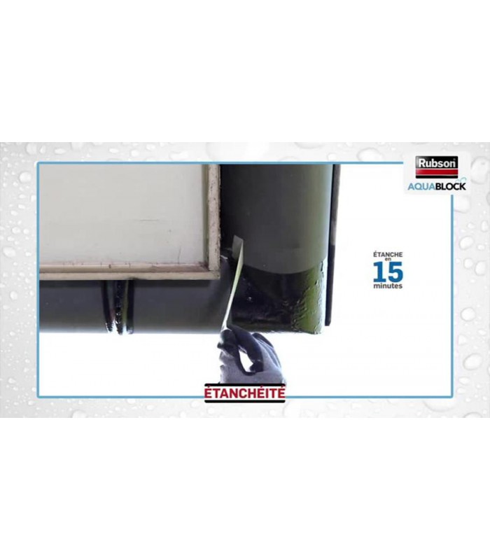 Rivestimento sigillante Rubson Aquablock spray nero 0,3L - 3