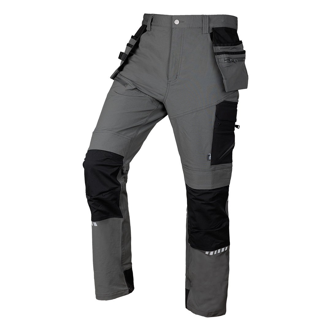 Spodnie robocze Mix&amp;Match, 4 way stretch, z kaburami, Cordura, szaro-czarne, r. XS NEO TOOLS