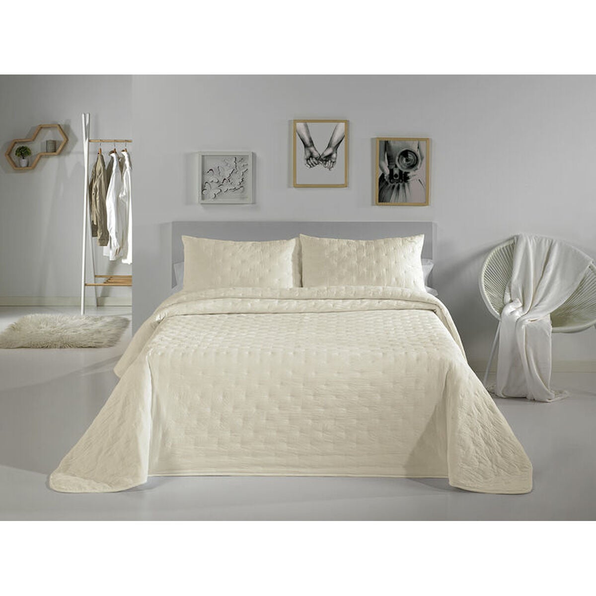 SOTTO FEDERA Antiacaro ANALLERGICA BRIGITTE massaggiante BUBBLES cm. 50x120 misura Francese Piazza e Mezza