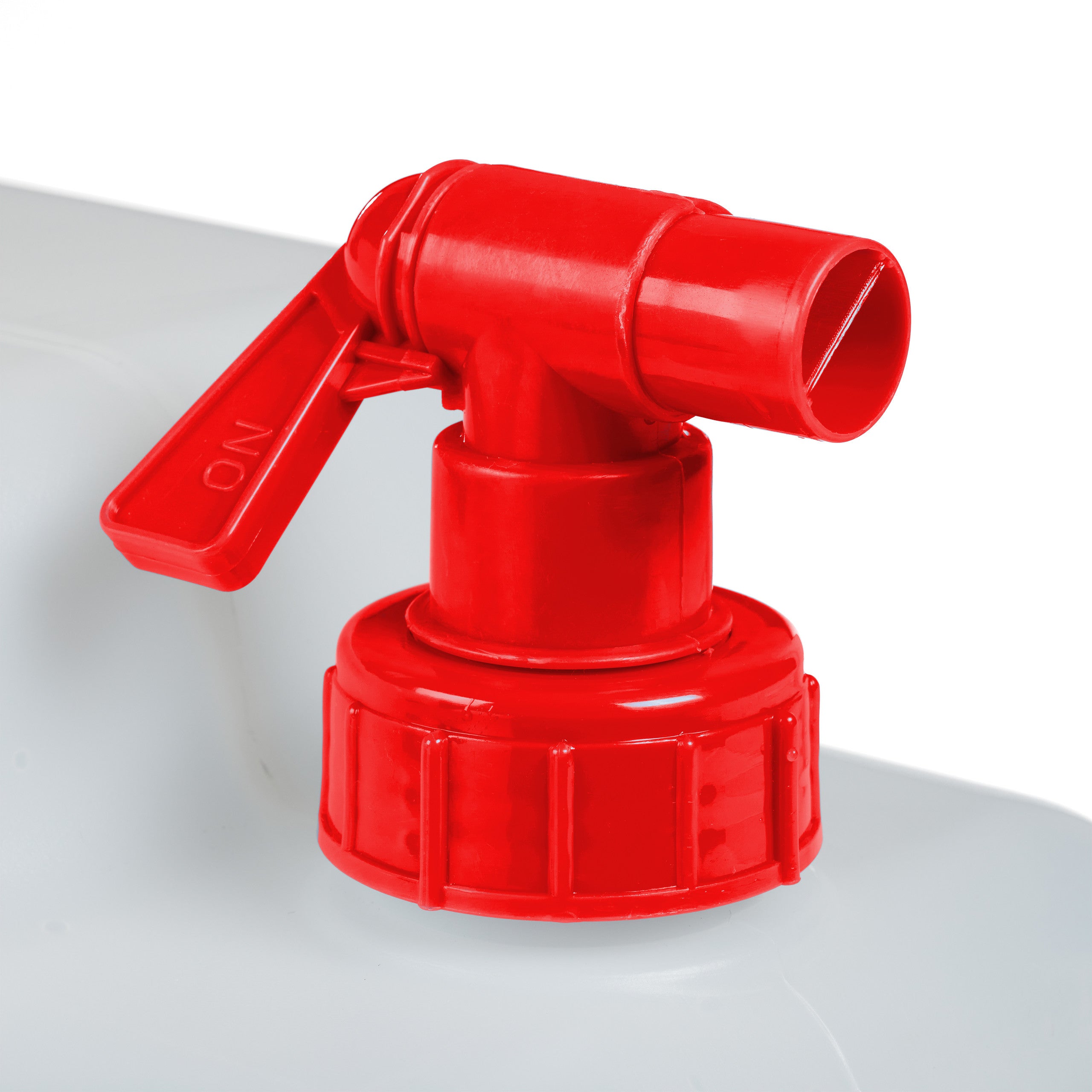 Jerrican d'eau potable de camping avec robinet et bouchon à vis, 12 l, 35,5 x 17 x 32,5 cm, en HDPE blanc et rouge, sans BPA ni DEHP, Relaxdays - 7