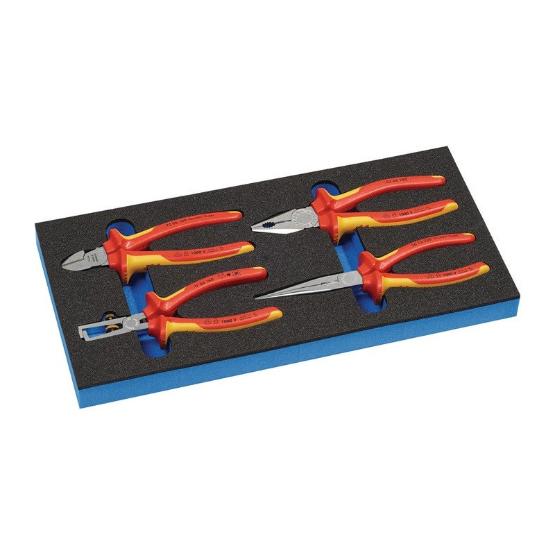 Moduł narzędziowy 4-częściowy 1/3 modułu Zestaw szczypiec VDE KNIPEX