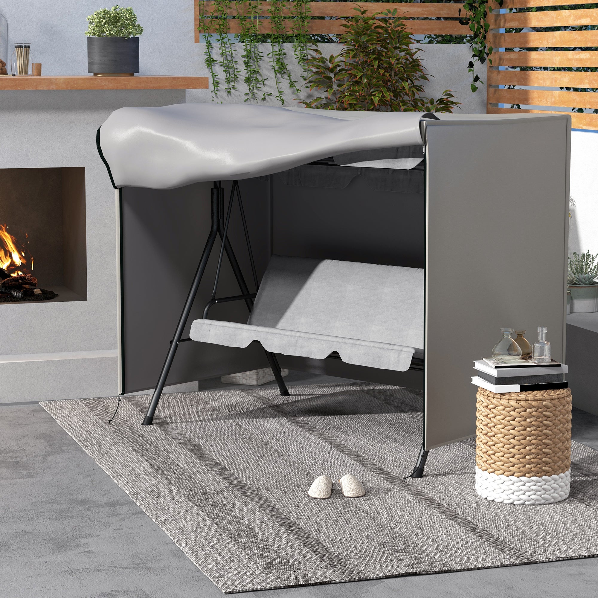 Housse de protection étanche balancelle de jardin polyester PVC - 2