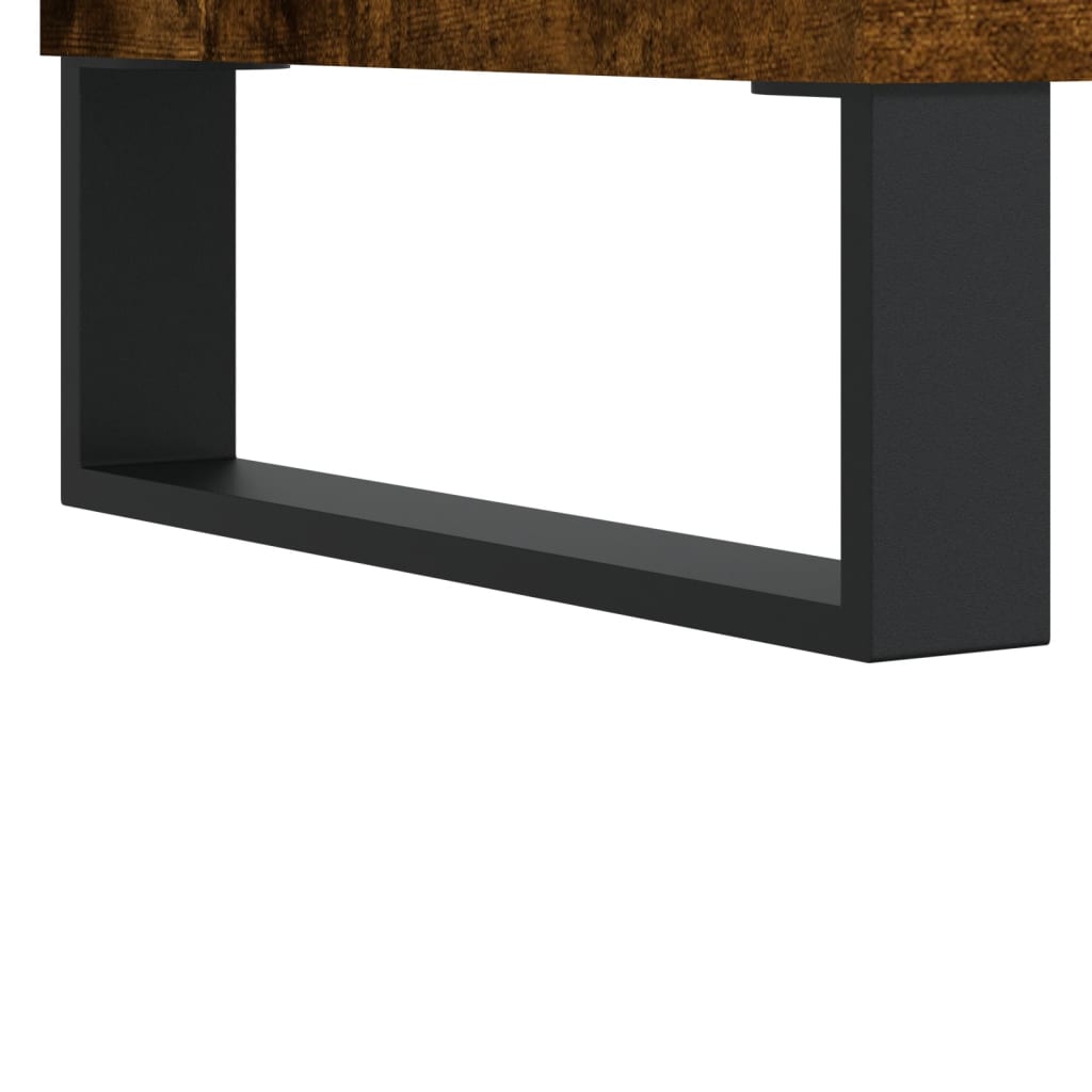 Maison Exclusive - Tables de chevet 2 pcs chêne fumé 40x35x69 cm bois ingénierie - 9