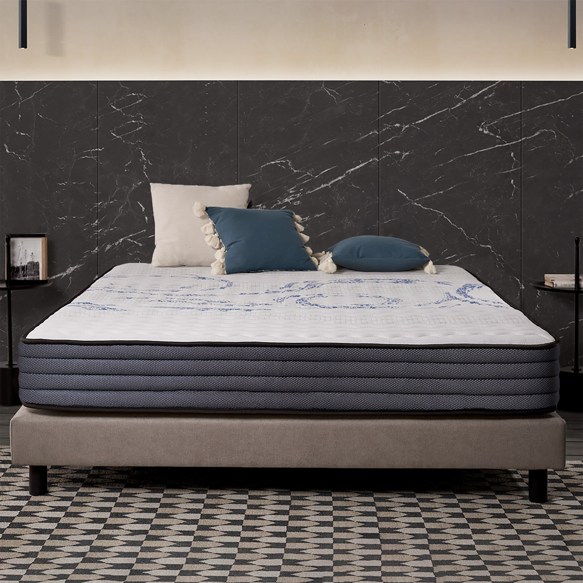 Materasso Perfectsleep 140x190 cm - Schiuma viscoelastica HR - Blue Latex - Spessore 21 cm - 7 Zone - Traspirante - Ipoallergenico - 2