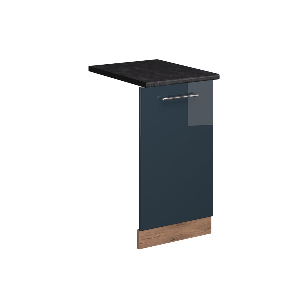 Vicco Panel przedni zmywarki Fame-Line, Ciemnoniebieski wysoki połysk, 45 cm , BP Antracyt