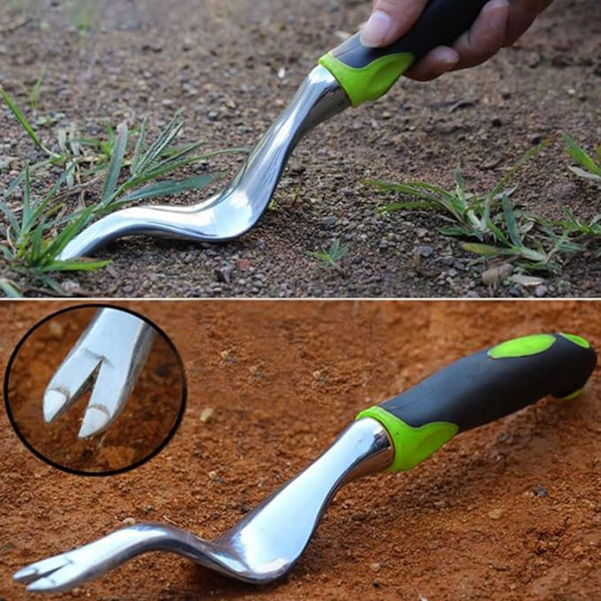 2 Extracteur manuel de mauvaises herbes pour le jardin, lève-racines, pour pelouse, terres agricoles, transplantation, jardinage, bonsaï - 4