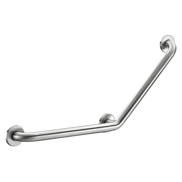 Barre de maintien coudée 135° Basic satiné, 400 x 400 mm DELABIE 35082S