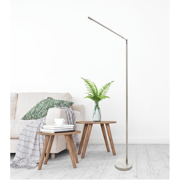 Lampe de lecture LED 6W 600 lumens, 3000k dimmable, moderne, élégante et simple. Finition nickel mat, réglable et rotatif. - 5