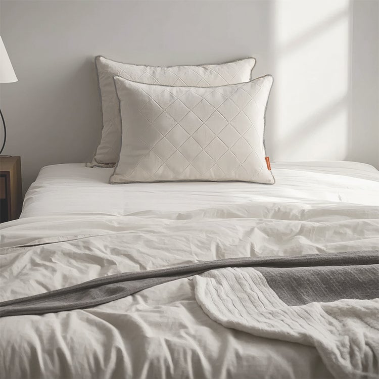 Cuscini Letto, Set 2, 50x70 cm, Federa Rinfrescante, Lavabile