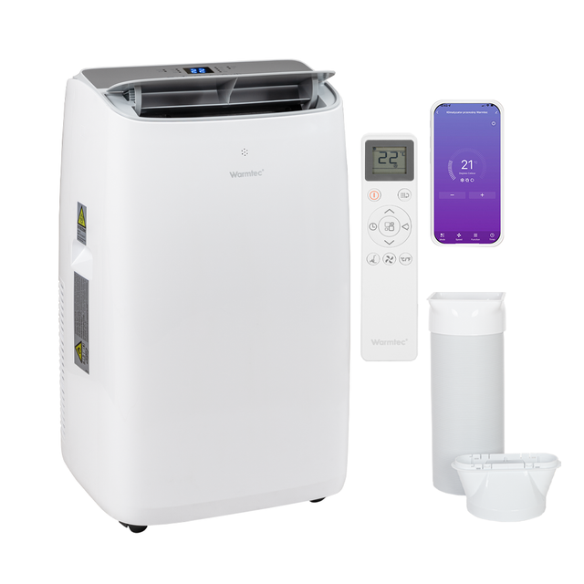 Klimatyzator przenośny Warmtec osuszacz grzanie Wi-FI 3.5 kW do 40m² 4w1 Froya KP35W