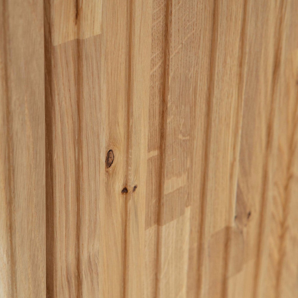 New Gravure - Meuble TV 2 portes en bois L100cm - Bois clair - 7