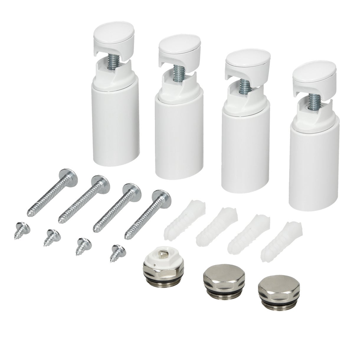 LuxeBath Sahara Radiatore elettrico da bagno 300x1400 mm Bianco Collegamento laterale diritto Elemento riscaldante 1200 W + Termostato - 5