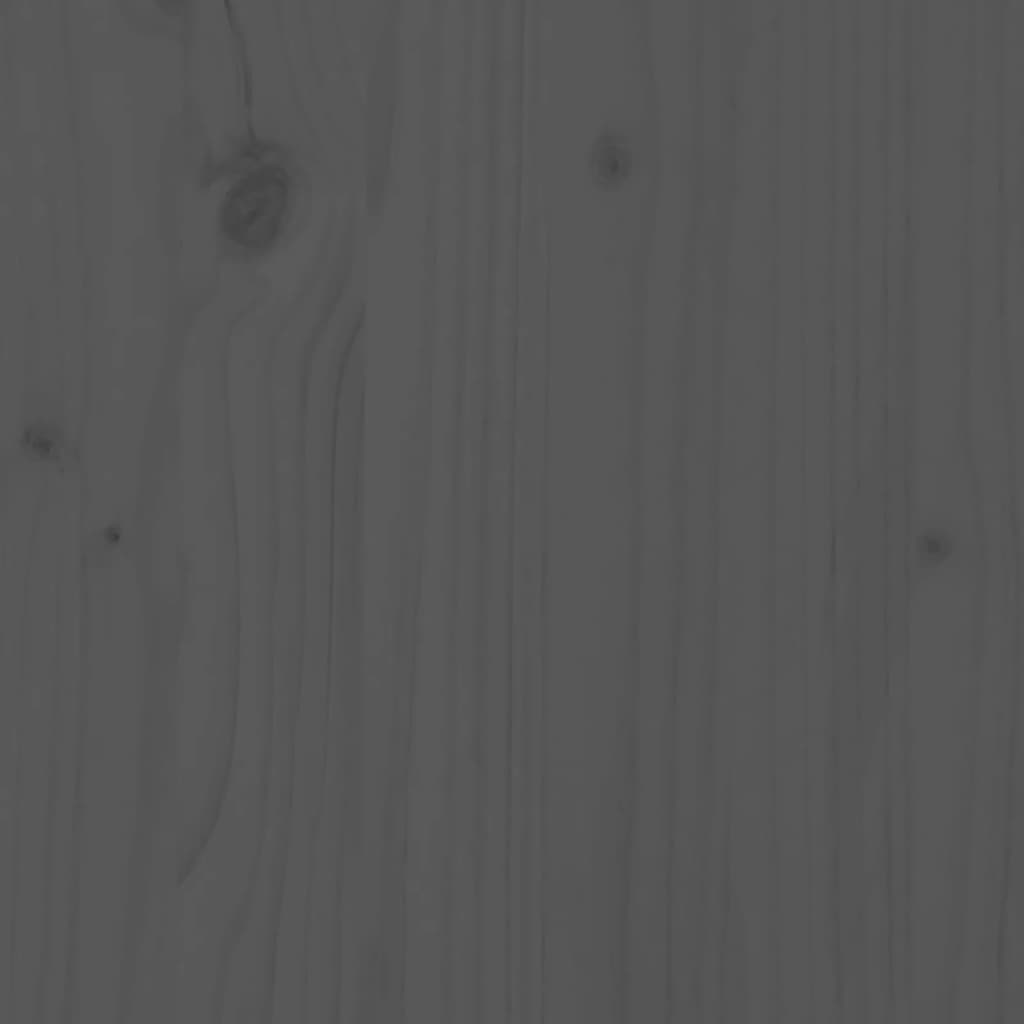 Canapé central de jardin gris 120x80 cm bois de pin massif vidaXL - 6