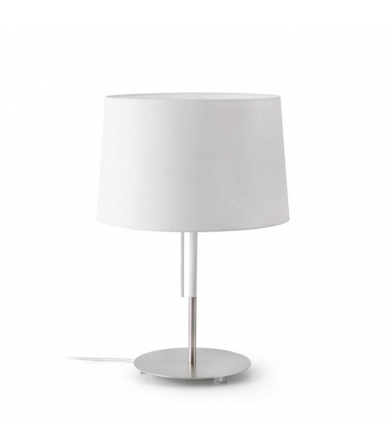 Lampe de table blanche 600 C par Gino Sarfatti pour Arteluce