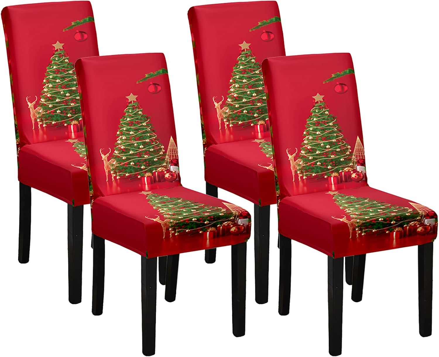 U2013 Lot De 4 Housses De Chaise À Dossier Haut Extensibles Amovibles U2013 Lot De 4 Housses De Chaise À Dossier Haut Extensibles Amovibles