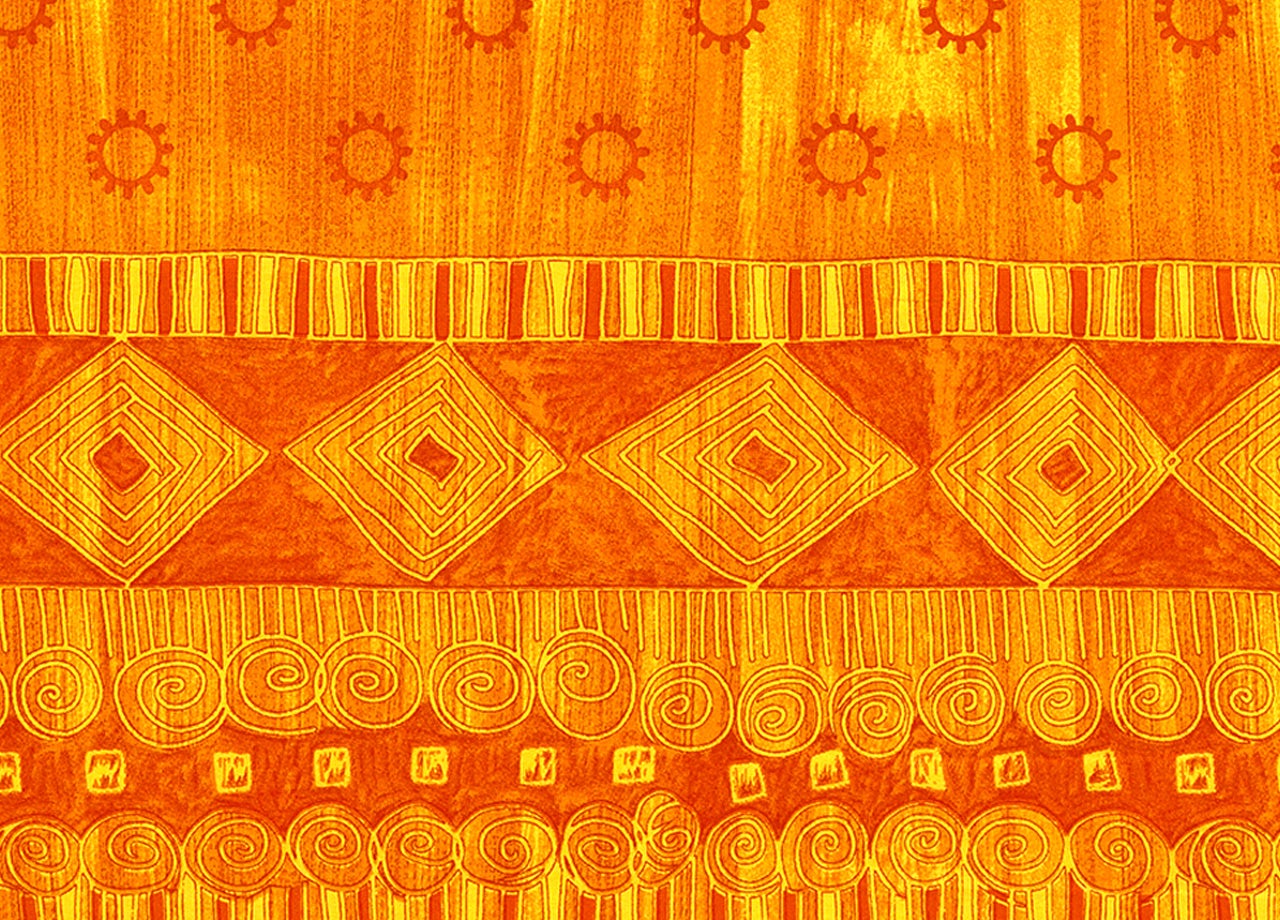 BIANCHERIAWEB Tovaglia Resinata Made In Italy Modello Canyon – 100% Cotone, Antimacchia, 140x140 Cm, Arancio, Per 4 Persone