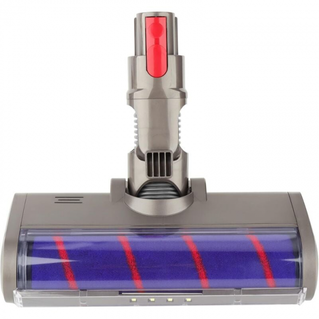 Zamienna głowica czyszcząca Soft Roller do odkurzaczy bezprzewodowych Dyson V7 V8 V10 V11 V15, nakładka ze szczotką podłogową i reflektorami LED