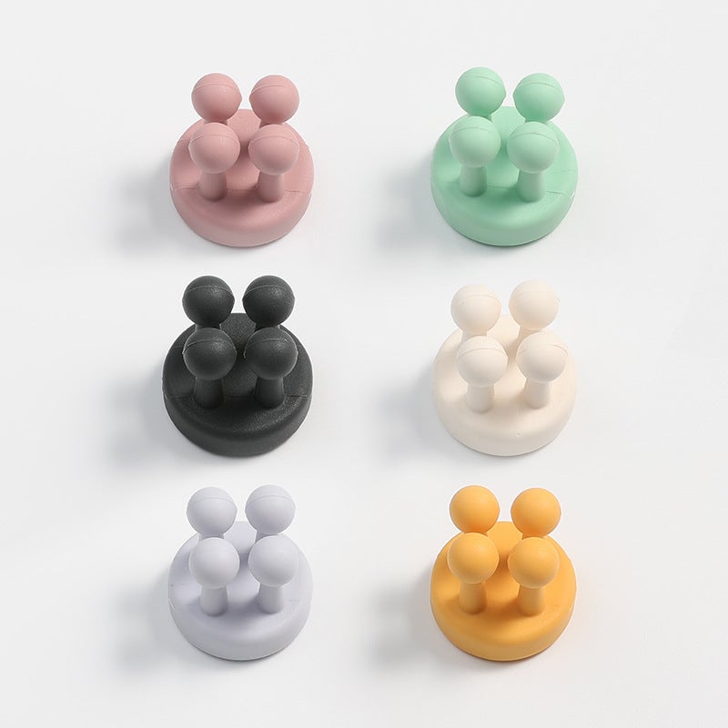 Portaspazzolino Da Parete In Silicone – 6 Pezzi Autoadesivi Impermeabili – Per Bagno, Cucina, Ufficio