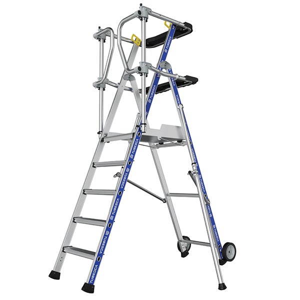 Escabeau PIRL 5 marches - Hauteur max. de travail 3.18m - 2272915