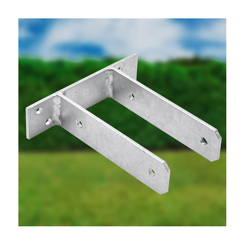 Fixation Poteau Bois Pied De Poteau U Lot De Base En U Pour Poteau - Main Image