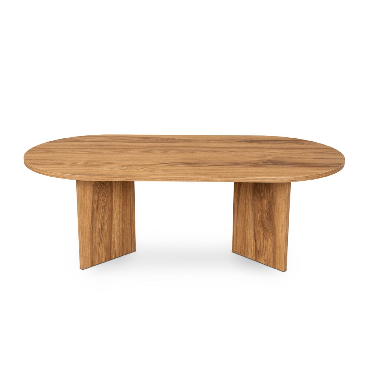 Table basse design ovale bois 120cm RAAV - 2