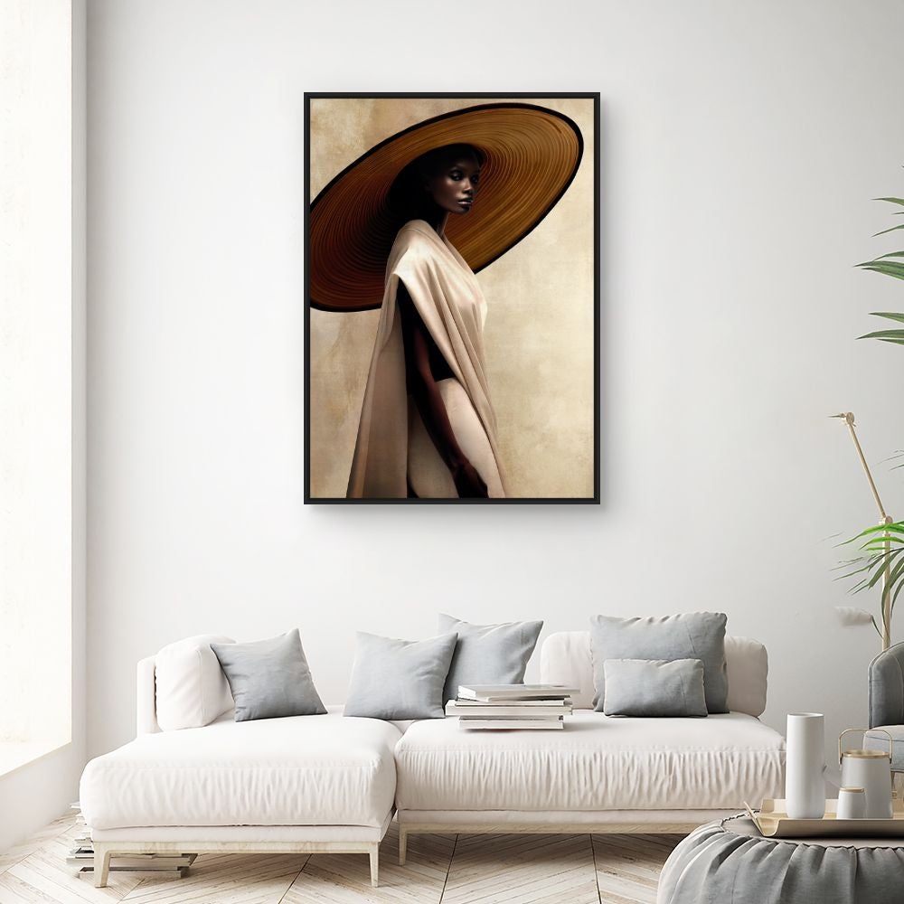 Toile encadrée Élégance moderne / 100x140cm / Cadre Noir / Fabriqué en France / Toile murale / DADA ART - 2