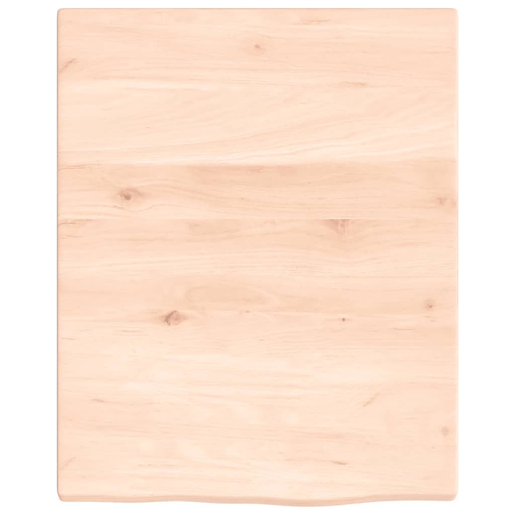 Maison Exclusive - Ripiano a Parete per Lavabo in Acciaio e Massello di Rovere - 8