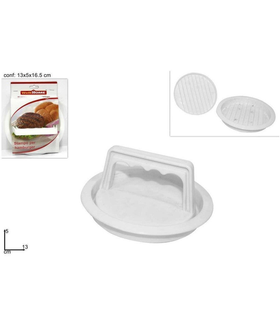 Pressa Per Hamburger In Alluminio Antiaderente + 100 Carte Pergamena - Per Polpette E Barbecue - Foto 5