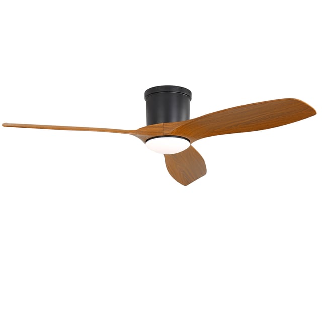 Wentylator sufitowy 52 cale z pilotem, silnikiem DC z odwracalnym kierunkiem obrotów, 3 łopatkami z tworzywa ABS, ściemnialnymi diodami LED