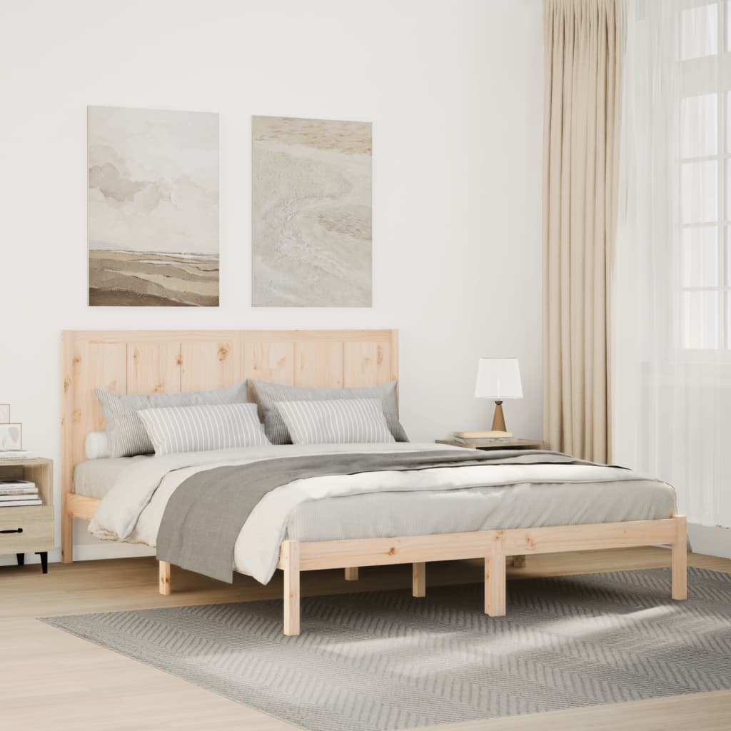Dłuższe łóżko bez materaca, 140x210 cm, lite drewno vidaXL