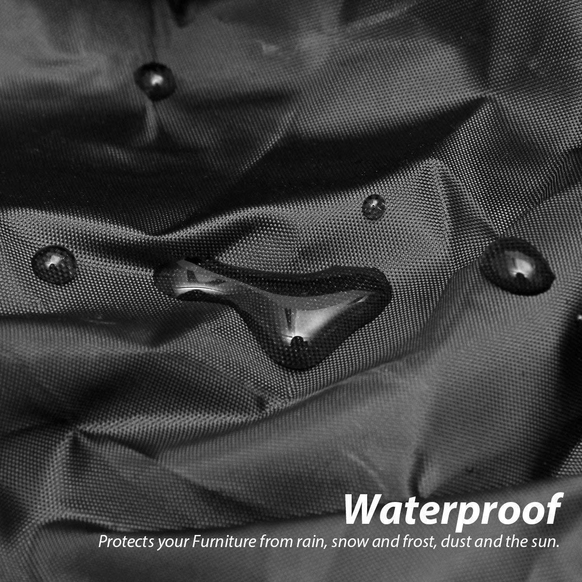 Capa para Mesa de Jardim, Lona Retangular 213*132*74 cm, Capa Protetora para Móveis de Jardim, Lona Impermeável para Mesa de Jardim, Capa Protetora - 3