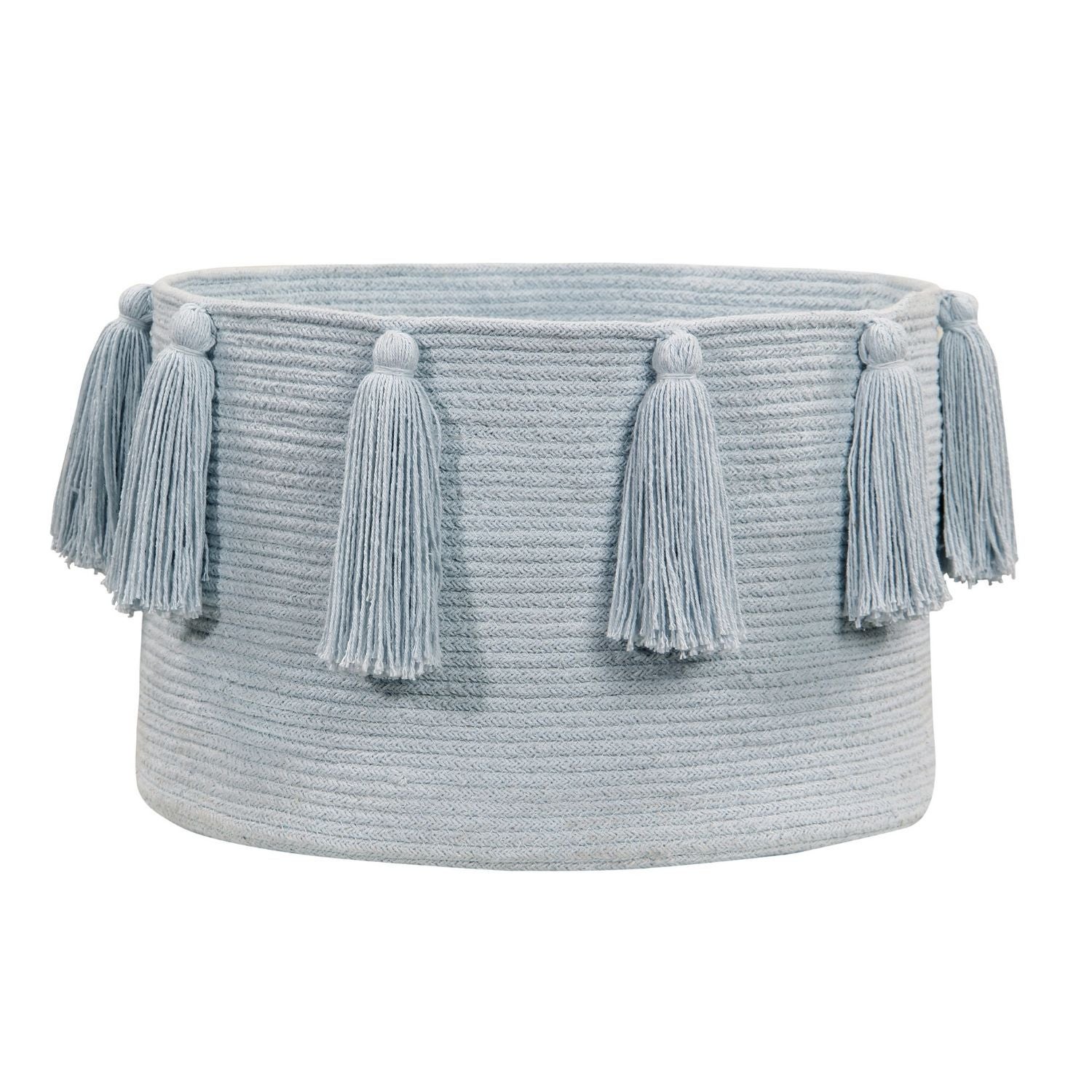 2 Paniers De Rangement En Cordon De Coton Tressé - 19x15x12 Cm (Blanc) Pour Salon, Salle De Bain, Maquillage - 6