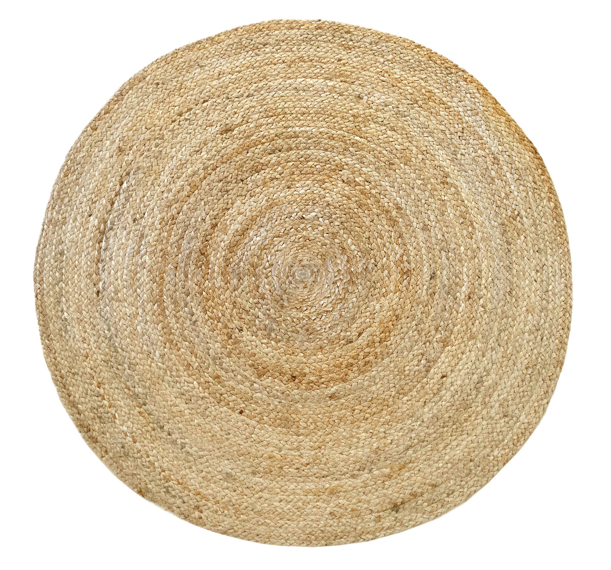 Tapis rond en jute naturel ALHAMBRA 100x100 cm - Tapis de salon, chambre et salle familiale - 9