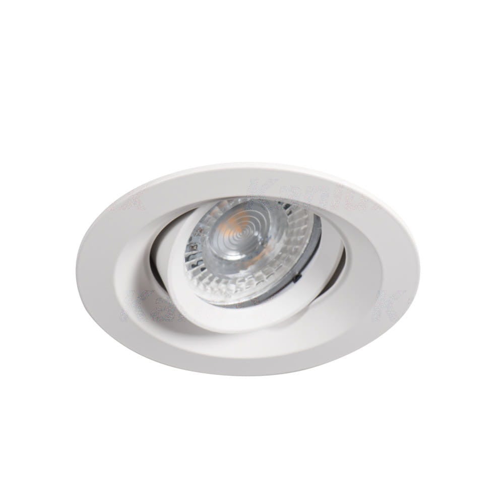 Oprawa sufitowa wpuszczana Colie biała 1xGU10x35W okrągła ruchoma IP20 wym: 10 x 10 cm aluminium Kanlux