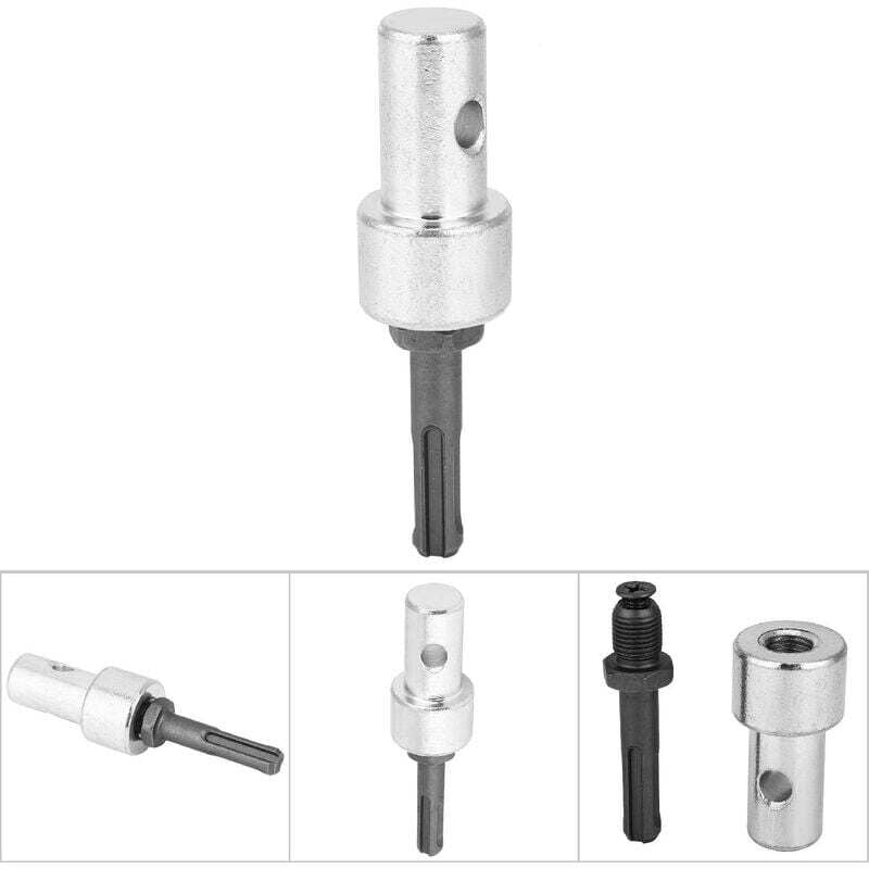 Adaptateur 4 En 1 Pour Tarière De Terre - Compatible Clé à Choc, Perceuse à Percussion, Marteau - Fixation Sécurisée