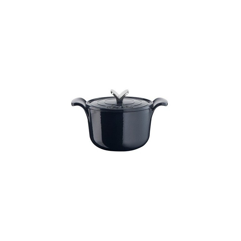 Marmite Cocotte en fonte, avec accessoire cuisson vapeur, 24cm/3.79L