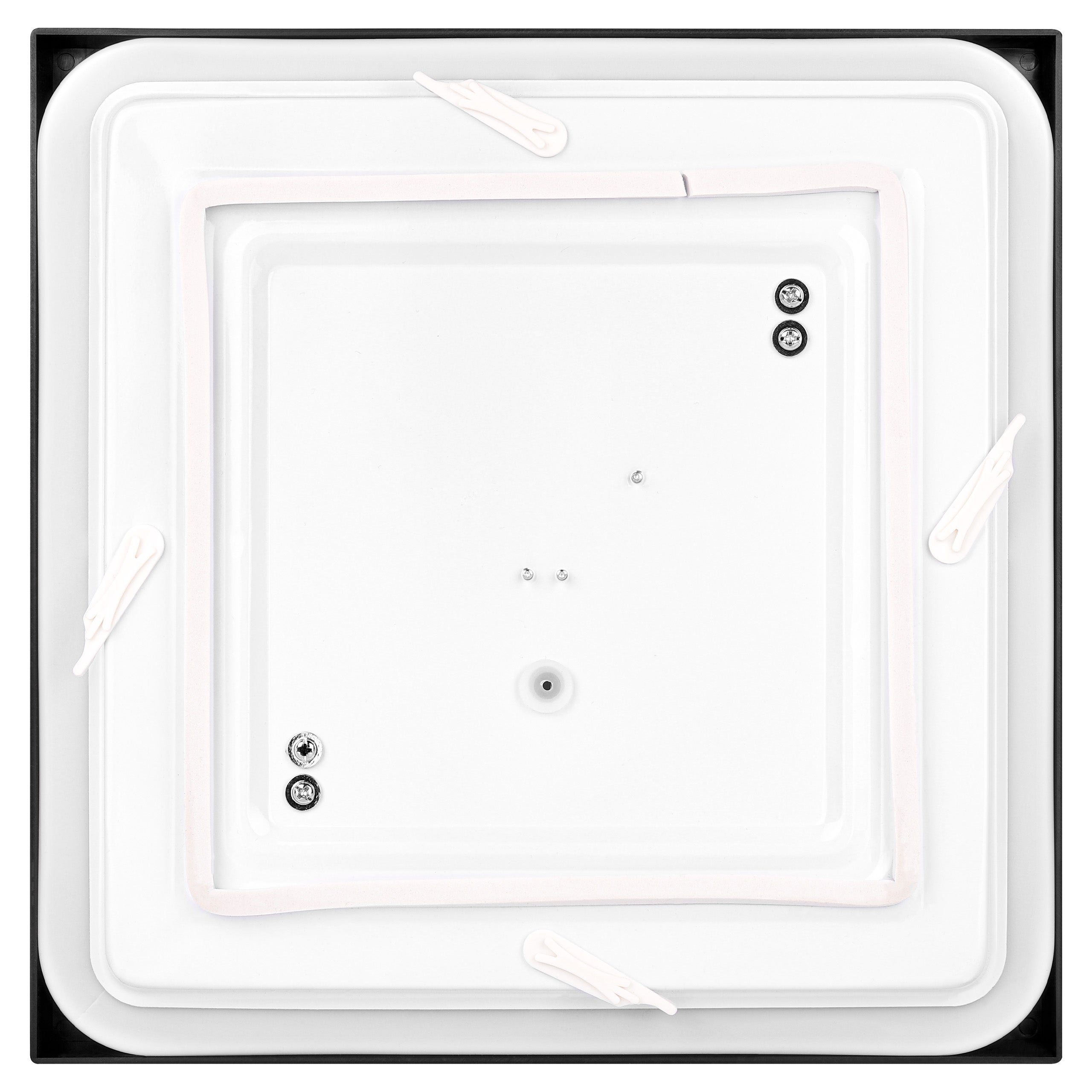 Plafon LED 2x E27 Luvo 30,5x30,5cm IP44 sufitowy lampa oprawa kwadratowy czarny MasterLED - 7