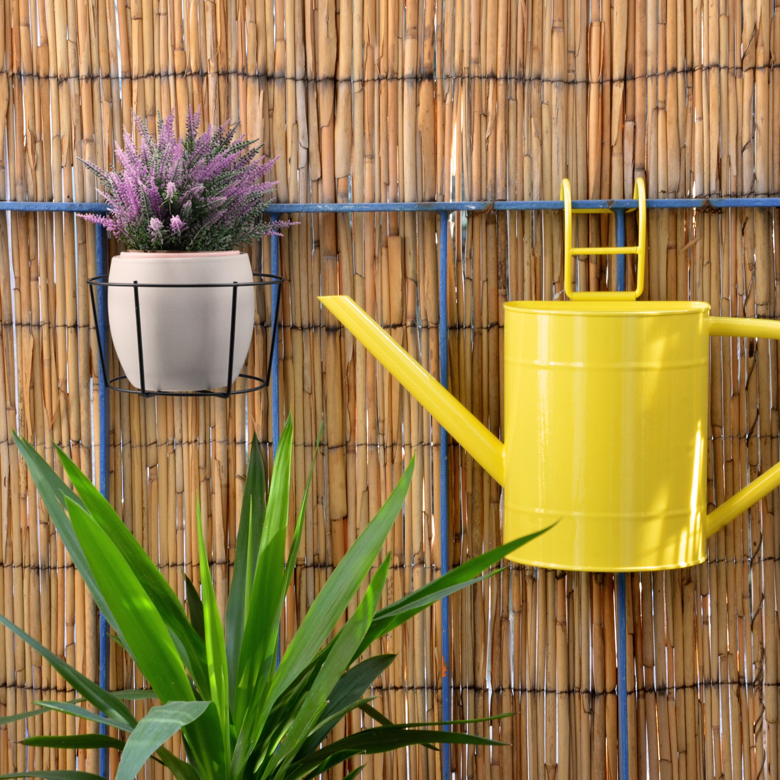 VILDE Support Pot De Fleur Pour Balcon - Support Pour Pot Jusqu'à 10 Cm - Accroche Balustrade Jusqu'à 5 Cm - Jardin