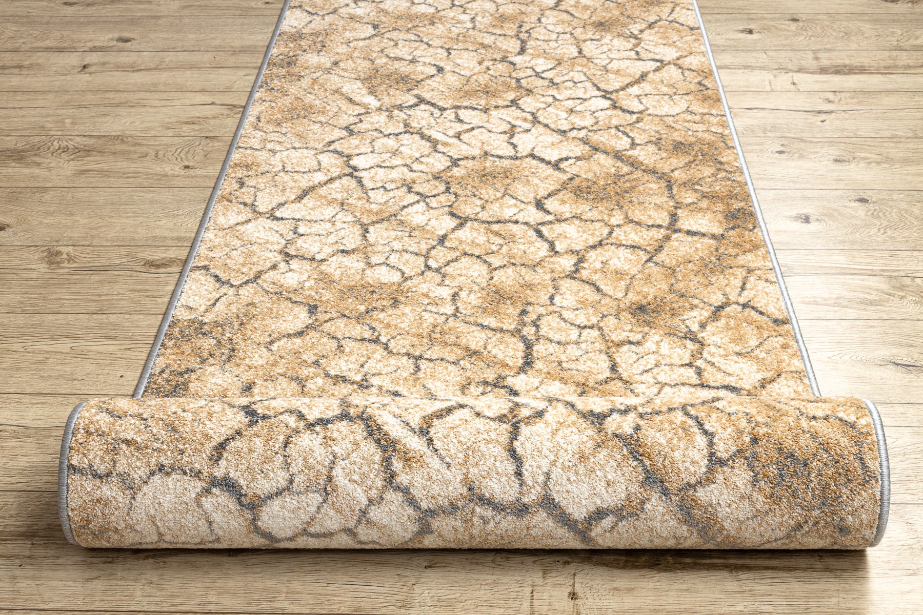 Passatoia KARMEL Terra terra screpolata caramello grigio 70 cm 70x610 cm - 5