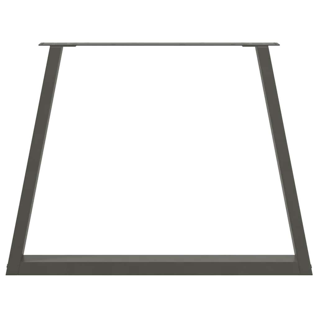 Maison Exclusive - Pieds de table à manger en forme de V 3 pièces Anthracite 90 x (72-73,3) cm Acier - 5