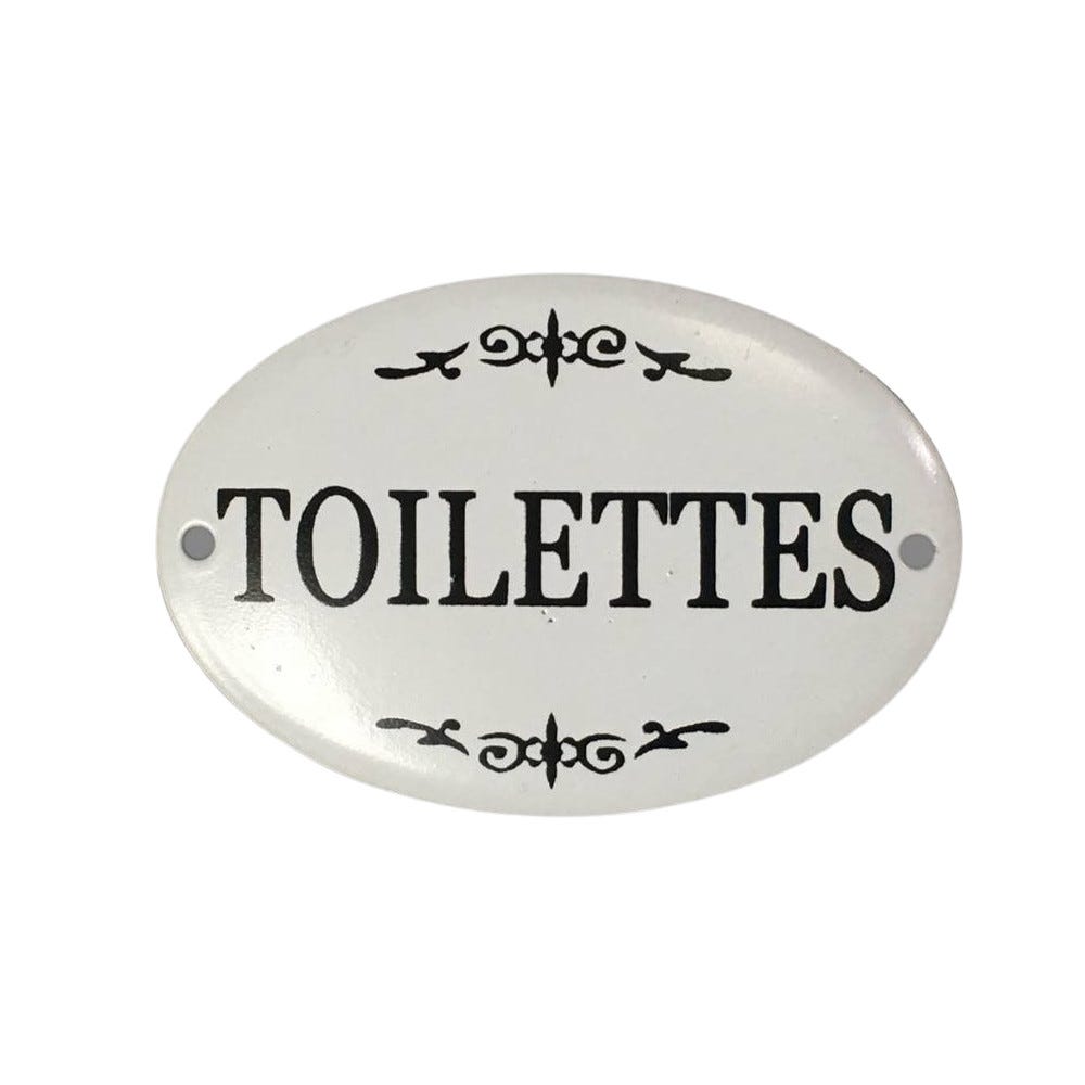 Plaque de porte modèle ovale en porcelaine, les 3 - Décoration Plaque de porte modèle ovale en porcelaine, les 3 - Décoration