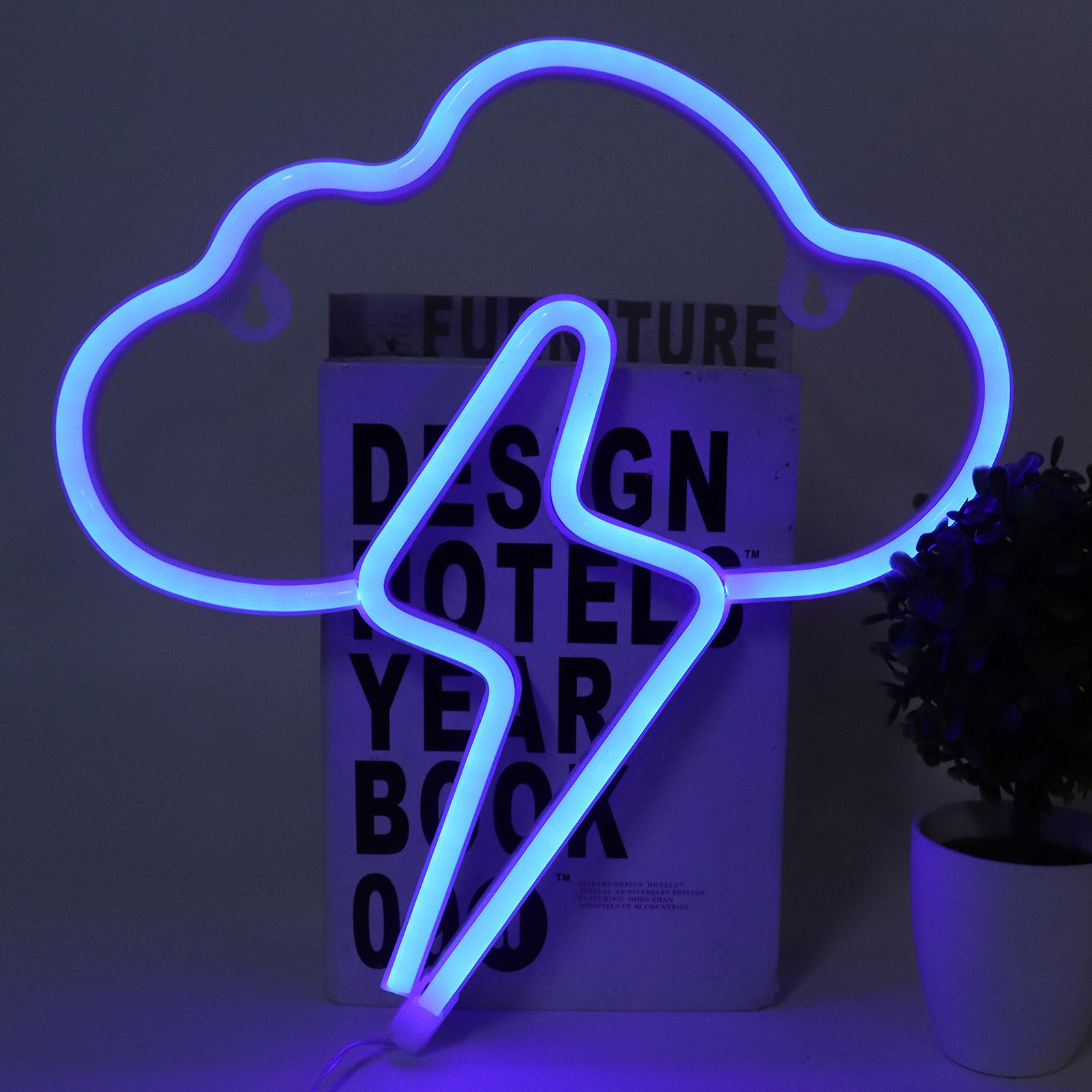 Dekoracyjny ścienny panel neonowy LED do oświadczyn, przyjęć urodzinowych, prezentów (niebieski niebieski)
