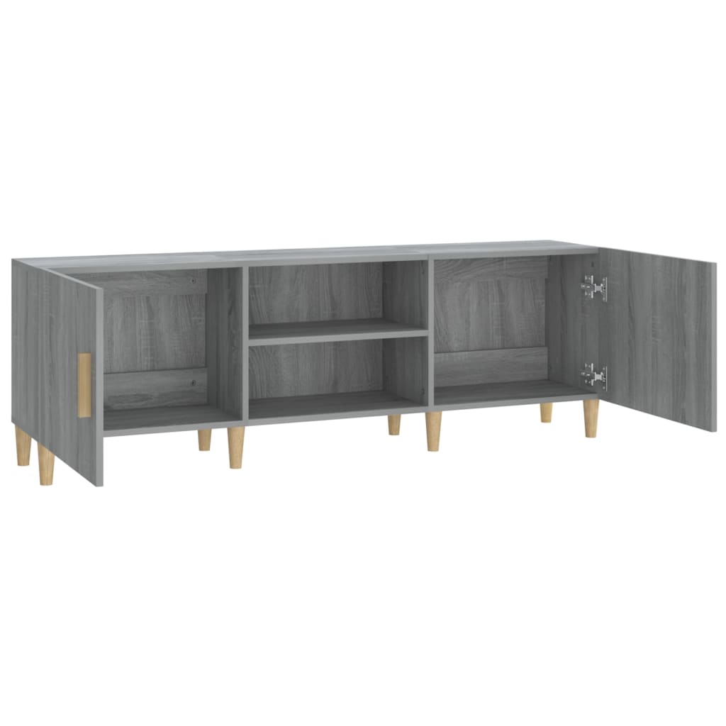 vidaXL Meuble TV Sonoma gris 150x30x50 cm Bois d'ingénierie - 5