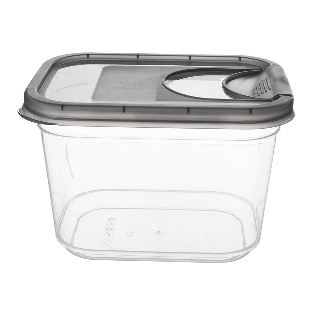 Pojemnik na produkty sypkie z dozownikiem GREY 1,3 l - 3