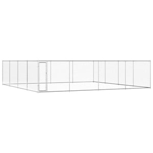 Canile Esterno VidaXL - Gabbia Sicura 760x760x185 Cm Acciaio Zincato Con Serratura | Per Addestramento Cani - Foto 4