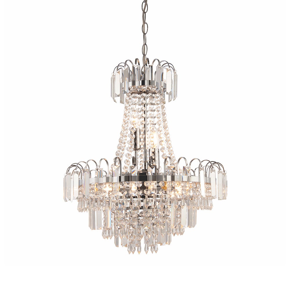 Lampa wisząca AMADIS przezroczysta 6xE14x15W szkło wym:210x46x46cm IP20 Endon