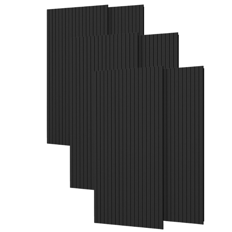 Pack de 6 Paneles Acústicos Murales de Madera 240x60x2,2cm – Color ...