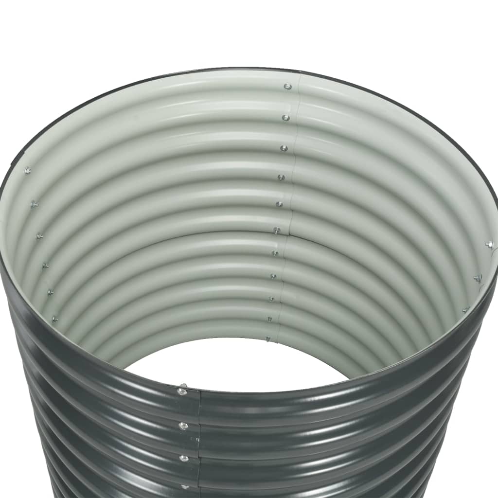 Maison Exclusive - Letto Rialzato Giardino 80x80x81 cm in Acciaio Zincato Grigio - 5